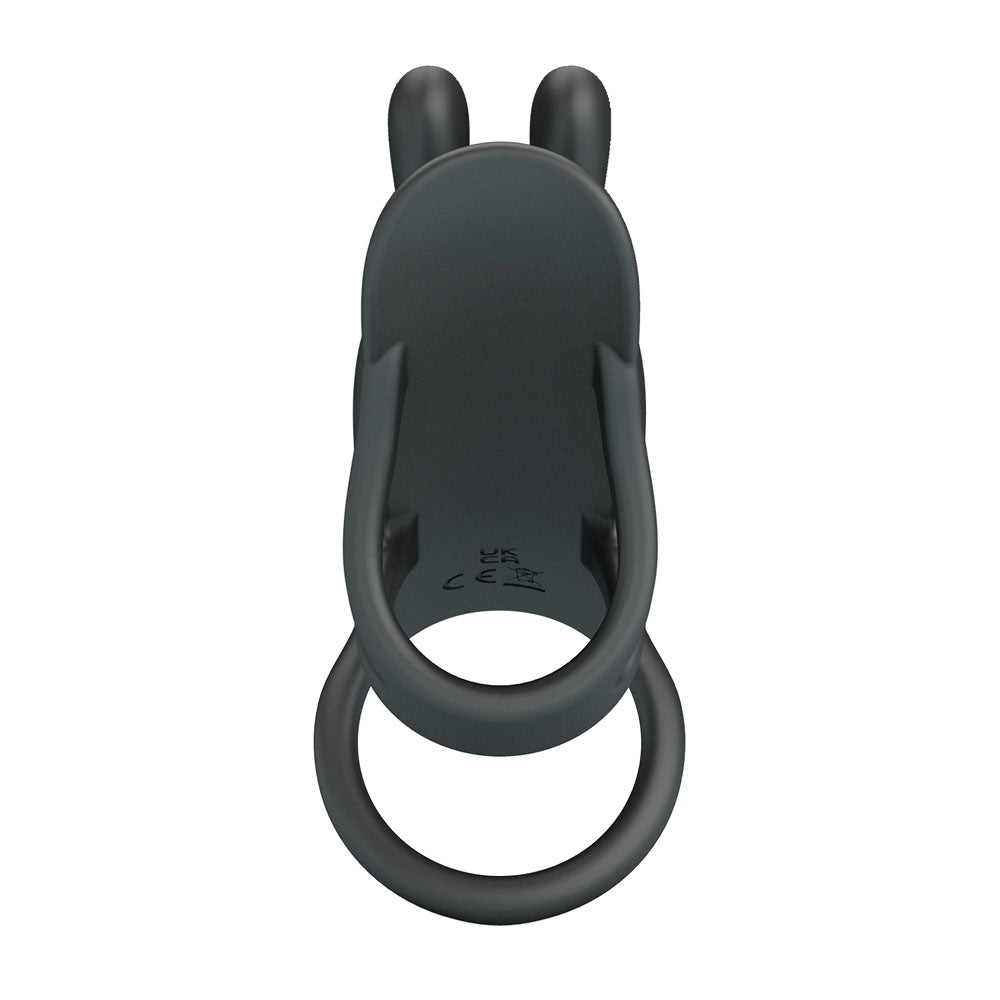 Party Up MARK Vibrating Penis Sleeve - Black USB Rechargeable Vibrating Cock Sleeve